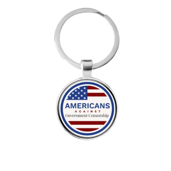 Americans Against Government Censorship Keyring - Picture 5 of 5